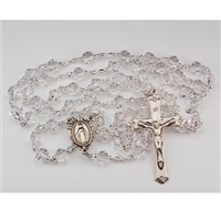 SS 7MM CRY TINCUT ROSARY