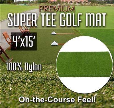 Premium Super Tee Golf Mat - 4 feet x 15 feet