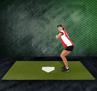 Pro-Ball Synthetic Turf Baseball/Softball Hitting Mat - 4 feet x 7.5 feet