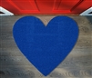 Blue Heart Door Mat Decoration