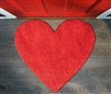 Red Heart Door Mat Decoration