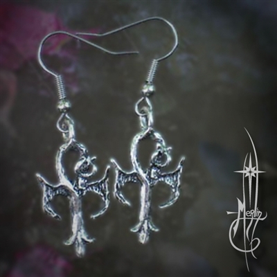 Dragon Ankh Earrings