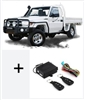 PREMIUM 79 SERIES LANDCRUISER 2 DOOR CENTRAL LOCKING KIT >> 79 SERIES >> 78 SERIES and 76 SERIES - This is Central Locking Motors, Cables, PREMIUM Remote Controls and Wiring Harness for Toyota Landcruiser Central Locking