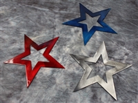 Patriotic Stars Trio Metal Wall Art