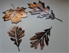 Leaf Assortment (4) Set 3 Metal Art Decor Copper/Bronze