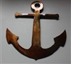 Anchor copper/bronze plated 6" tall