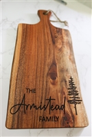 Acacia Personalized Cutting Board