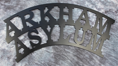 Arkham Asylum Metal Wall Art 22" wide