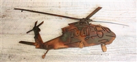 Blackhawk Helicopter Metal Wall Art