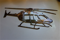 Bell Helicopter Metal Wall Art Decor