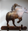 Western Bull Riding Key/Hat Rack - Copper/Bronze