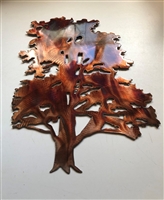 Cedar Tree Metal Wall Art