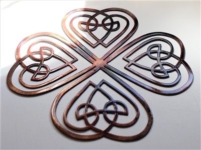 Celtic Shamrock Metal Wall Art