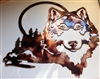 Wolf Coyote Metal Wall Art