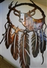 Deer Head Dream Catcher Metal Art