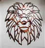 Geometric Metal Wall Art Lion