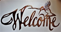 Hummingbird Welcome Sign