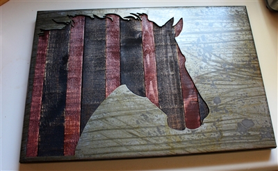 Horse Head Rustic Industrial Art