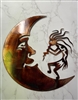 Crazy Hair Kokopelli Playing for the Moon