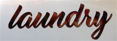 Laundry Metal Wall Art Sign