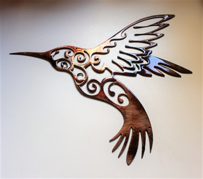 Ornamental Humming Bird Metal Decor