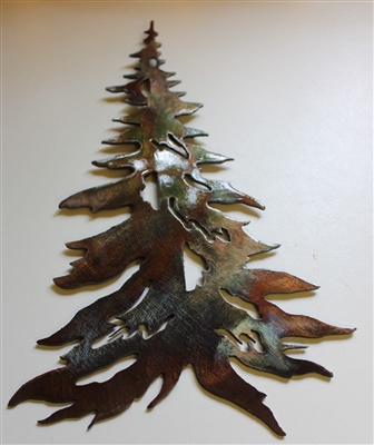 Standard Pine Tree Metal Wall Art Decor