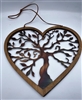 Wood & Metal Tree of Life Heart Wall DÃ©cor