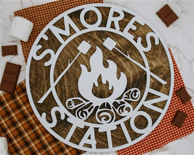 Smores Station Wooden Sign