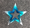 Star 5 1/4" Teal Tainted Metal Wall Art Decor