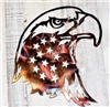 Patriotic Stars Eagle Head Metal Wall Art Decor