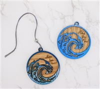 Personalized Wave Ornament