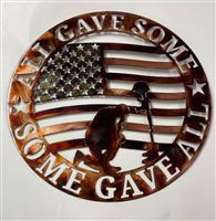 All Gave Some, Some Gave All Metal Art