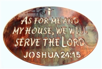 Joshua 24:15 Metal Wall Art