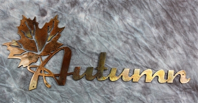 Autumn Leaf Metal Wall Decor