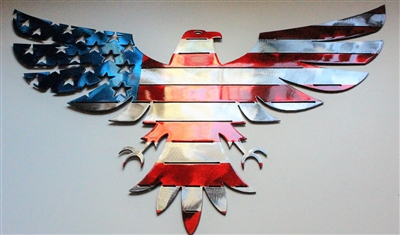 American Patriotic Bald Eagle Metal Art
