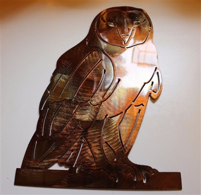 Barn Owl Metal Wall Art