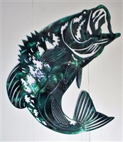 Bass Fish Metal Wall Art
