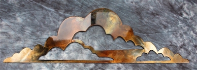 Cloud's Metal Wall Art Accents 25" wide Copper/Bronze