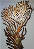 Coral Branch Large Fan Metal Wall Art Decor