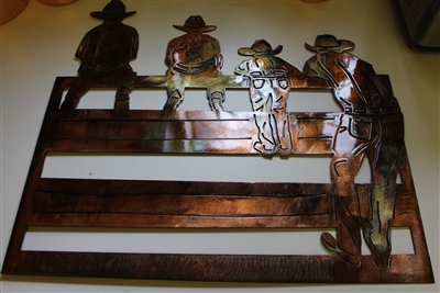 The Cowboys Metal Wall Art Decor