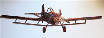 Crop Duster Metal Wall Art  Airplane