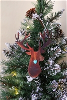 Rustic Metal Art Deer Ornament
