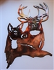Deer Pair Metal Wall Art