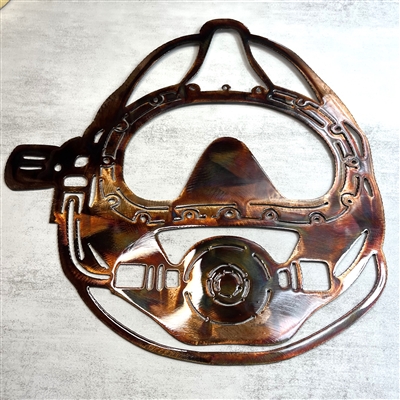 Dive Helmet Metal Wall Art Decor Small