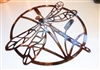 Dragonfly Metal Wall Art Circle