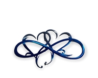 Dual Infinity Hearts Metal Wall Art