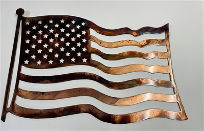 American Flag Metal Wall Art