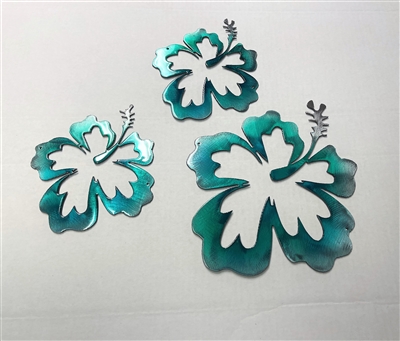 Hawaiian Hibiscus Flower Tropical 3 piece Set/Trio