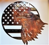 Home of the Free because of the Brave Eagle Metal Art