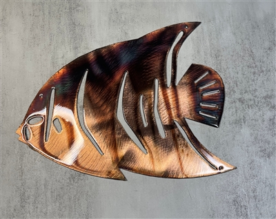 French Angelfish Metal Wall Accent